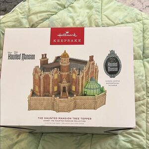 Hallmark Keepsake Haunted Mansion Tree Topper with Brown and Green